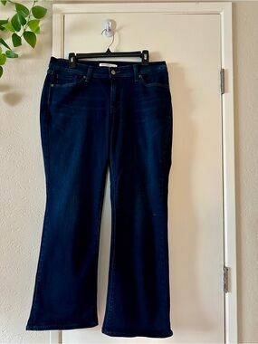 Levi's Women's Boot Cut Jeans - Dark Indigo- Size 14S- Curvy